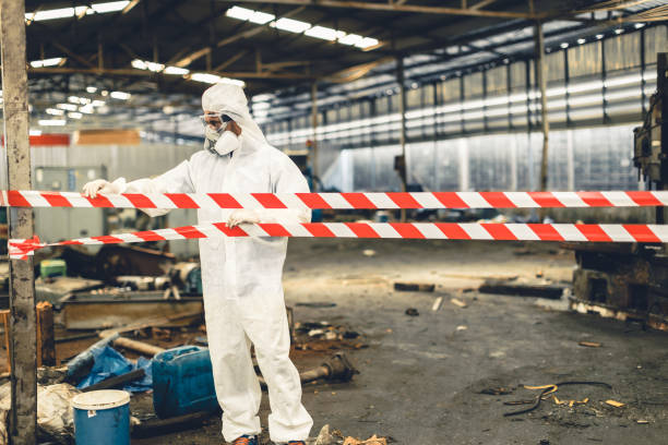 Professional Hoarding Cleanup technician working in Frankfort, MI